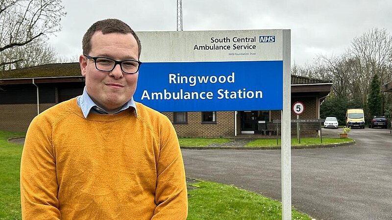 Jack at Ringwood Ambulance Station