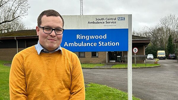 Jack at Ringwood Ambulance Station