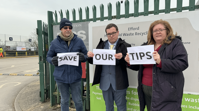 Richard, Jack and Caroline at Tip