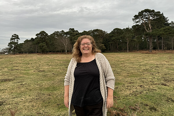 caroline in the forest